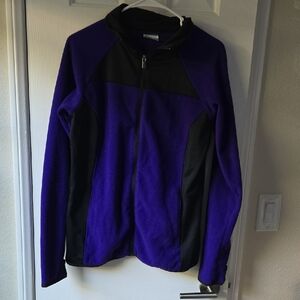 Columbia Purple and Black Utility Jacket-large